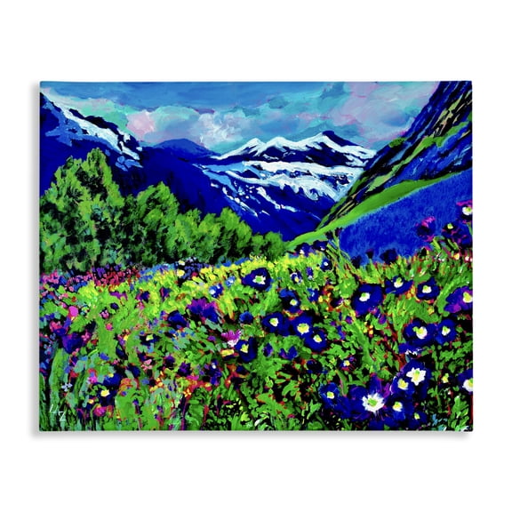 Memory Mountain Valley Canvas Art, 30 x 24, Made In USA