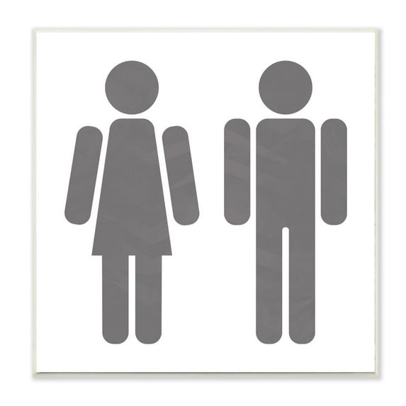 Stupell Industries Mens And Womens Restroom Bath Symbols Design Wall Plaque by Milli Villa