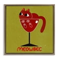 thumbnail image 1 of Stupell Industries Meowbec Cat Wine Animals Painting Brown Floater Framed Canvas Art Print Wall Art, 25 x 25, 1 of 9