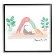 thumbnail image 1 of Stupell Industries Meowmaste Yoga Cat Pun Cute Stretching Pet Graphic Art Black Framed Art Print Wall Art, 12x12, by Make Much Studios, 1 of 5