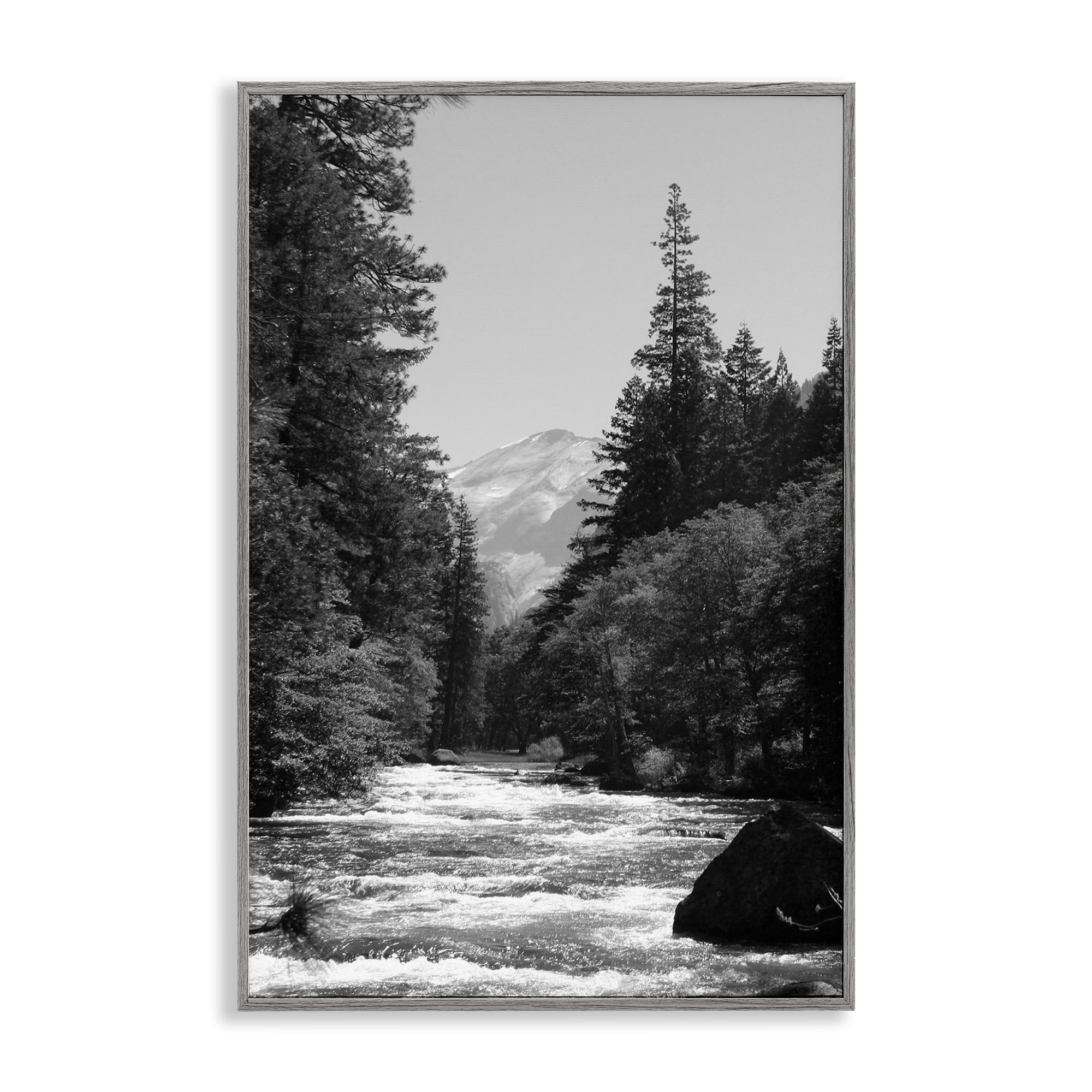 Stupell Industries Merced River Flow Gray Framed Giclee Art, design by Kim Curinga