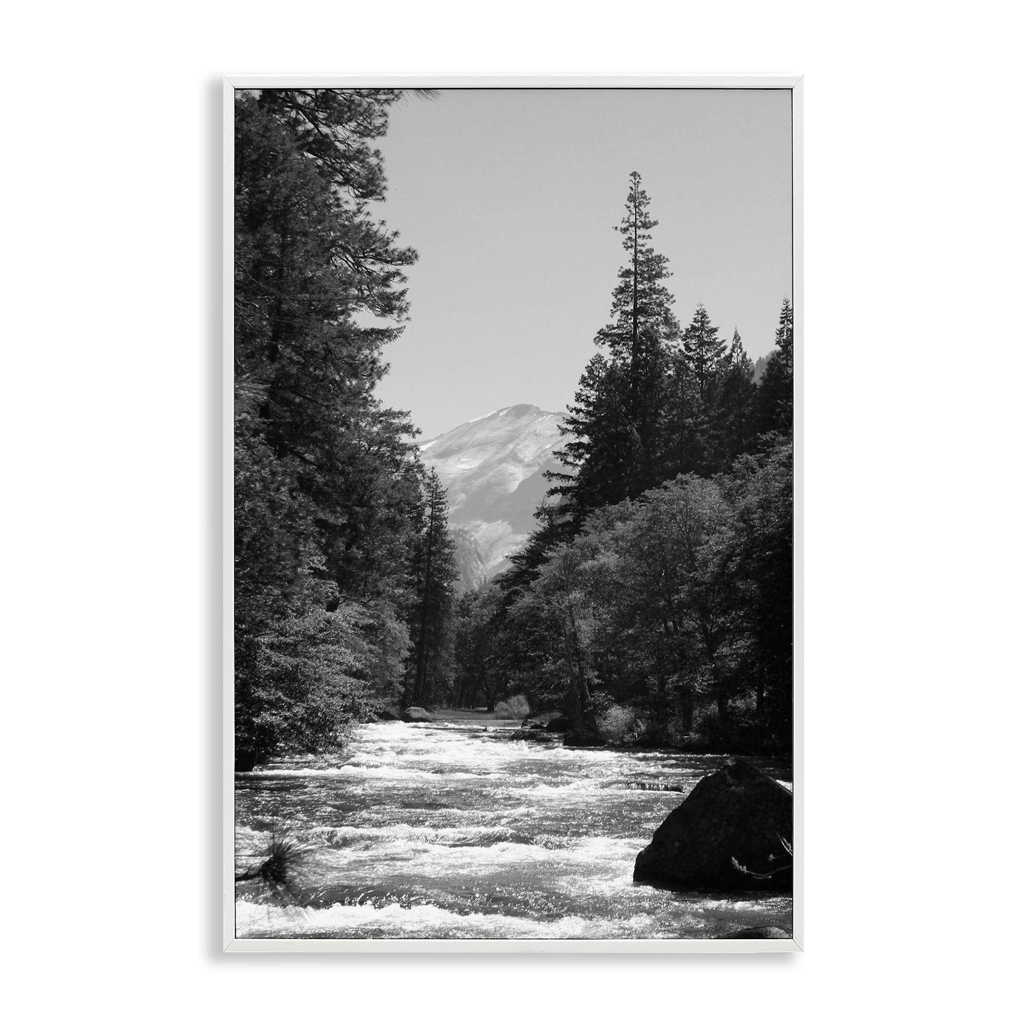 Stupell Industries Merced River Flow White Framed Giclee Art, design by Kim Curinga