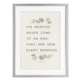 thumbnail image 1 of Stupell Industries Shabby Chic Mercies New Every Morning Gray Framed Print Under Glass, 17 x 23, by Lucille Price, 1 of 8