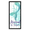 thumbnail image 1 of Stupell Industries Mermaid At Heart Saying Calligraphy Turquoise Tail , 13 x 30, Design by Kim Allen, 1 of 5