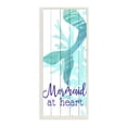 thumbnail image 1 of Stupell Industries Mermaid At Heart Saying Calligraphy Turquoise Tail , 7 x 17, Design by Kim Allen, 1 of 5