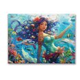 thumbnail image 1 of Stupell Industries Mermaid & Marine Animals Fairy Tales & Fantasy Painting Gallery Wrapped Canvas Art Print Wall Art, 40 x 30, 1 of 8