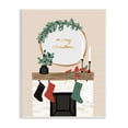 thumbnail image 1 of Stupell Industries Merry Christmas Festive Holiday Fireplace Mantle Holiday Painting Unframed Art Print Wall Art, 13 x 19, 1 of 6