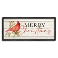 thumbnail image 1 of Stupell Industries Merry Christmas Holiday Cardinal Holiday Painting Black Framed Art Print Wall Art, 1 of 8