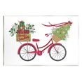 thumbnail image 1 of Stupell Industries Merry Christmas Seasonal Bicycle Graphic Art Unframed Art Print Wall Art, Design by Amanda McGee, 1 of 6