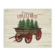thumbnail image 1 of Stupell Industries Merry Christmas Tree Wagon , 11 x 14,Design by Jo Moulton, 1 of 5