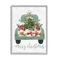 thumbnail image 1 of Stupell Industries Merry Christmas Truck Holiday Painting Gray Framed Art Print Wall Art, 16 x 20, 1 of 9