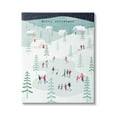 thumbnail image 1 of Stupell Industries Merry Christmas Winter Ice Skating Holiday Painting Gallery Wrapped Canvas Print Wall Art, 1 of 5