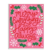 Stupell Industries 'Thank Heaven For Little Girls' Pink Bunting Canvas Wall Art - 24x30 Inch, Made In USA