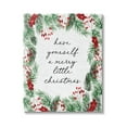 thumbnail image 1 of Stupell Industries Merry Little Christmas Script Holiday Painting Gallery Wrapped Canvas Art Print Wall Art, 16 x 20, 1 of 8