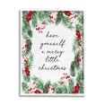 thumbnail image 1 of Stupell Industries Merry Little Christmas Script Holiday Painting White Framed Art Print Wall Art, 11 x 14, 1 of 9