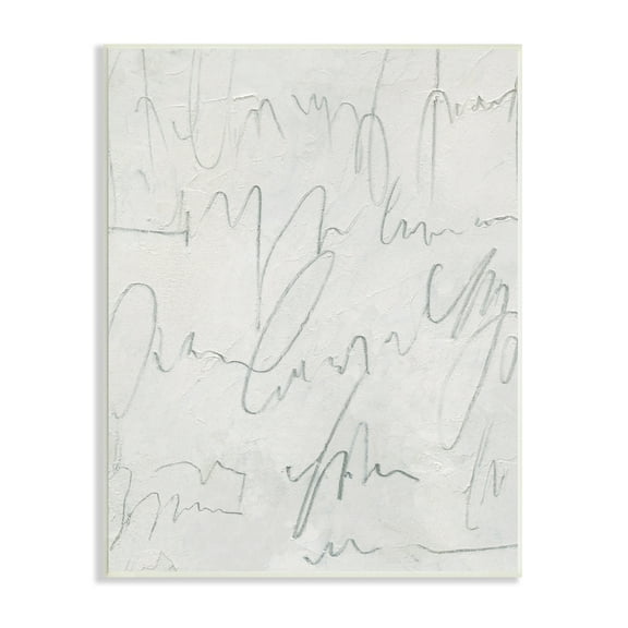 Stupell Industries Messy Script on Distressed Surface Modern Abstract Composition, 10 x 15,Design by Emma Caroline