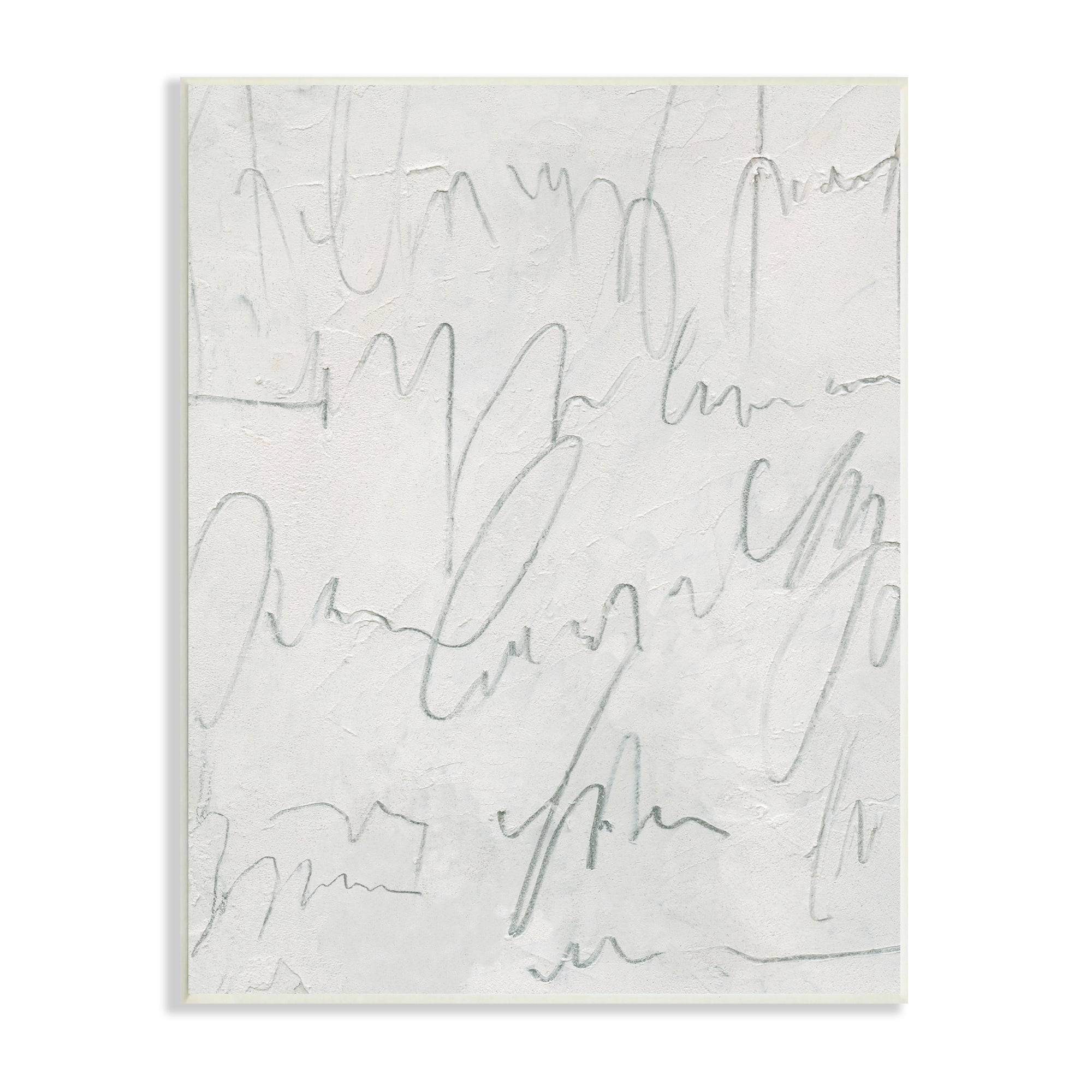 Stupell Industries Messy Script on Distressed Surface Modern Abstract Composition, 13 x 19,Design by Emma Caroline