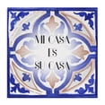 thumbnail image 1 of Stupell Industries Mi Casa Azulejos Tropicales Inspirational Quotes & Sayings Painting Wrapped Canvas Art Print Wall Art, 24 x 24, 1 of 8