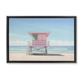 thumbnail image 1 of Stupell Industries Contemporary Miami Beach Lifeguard Station Black Floating Frame Canvas Art, 25 x 17, by Creative Studio, 1 of 8
