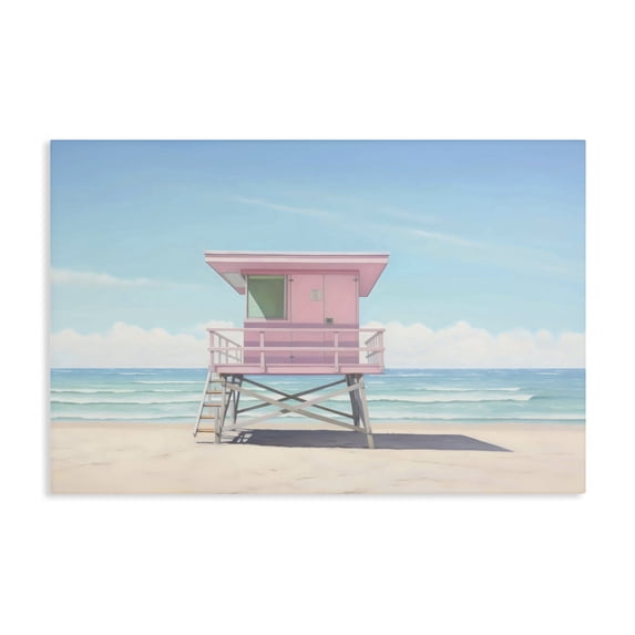 Stupell Industries Contemporary Miami Beach Lifeguard Station Canvas Art, 24 x 16, by Creative Studio