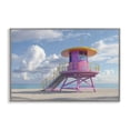 thumbnail image 1 of Stupell Industries Coastal Miami Beach Tower in Pink Gray Framed Giclee Art, 24 x 16, by Creative Studio, 1 of 8