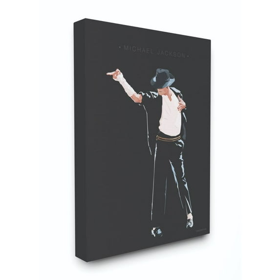 Stupell Industries Michael Jackson Famous People Characters Fashion Design Canvas Wall Art by Fred Birchal
