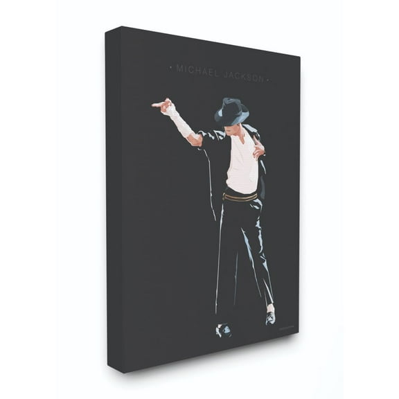 Stupell Industries Michael Jackson Famous People Characters Fashion Design Canvas Wall Art by Fred Birchal