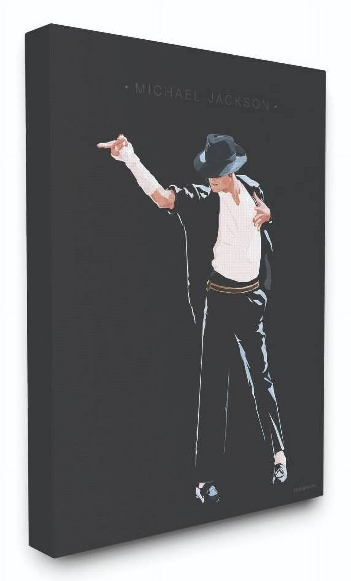 Stupell Industries Michael Jackson Famous People Characters Fashion Design Canvas Wall Art by Fred Birchal