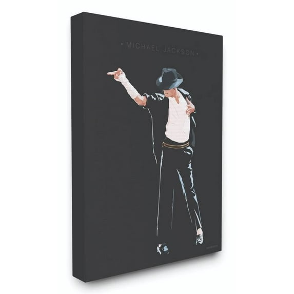 Stupell Industries Michael Jackson Famous People Characters Fashion Design Canvas Wall Art by Fred Birchal