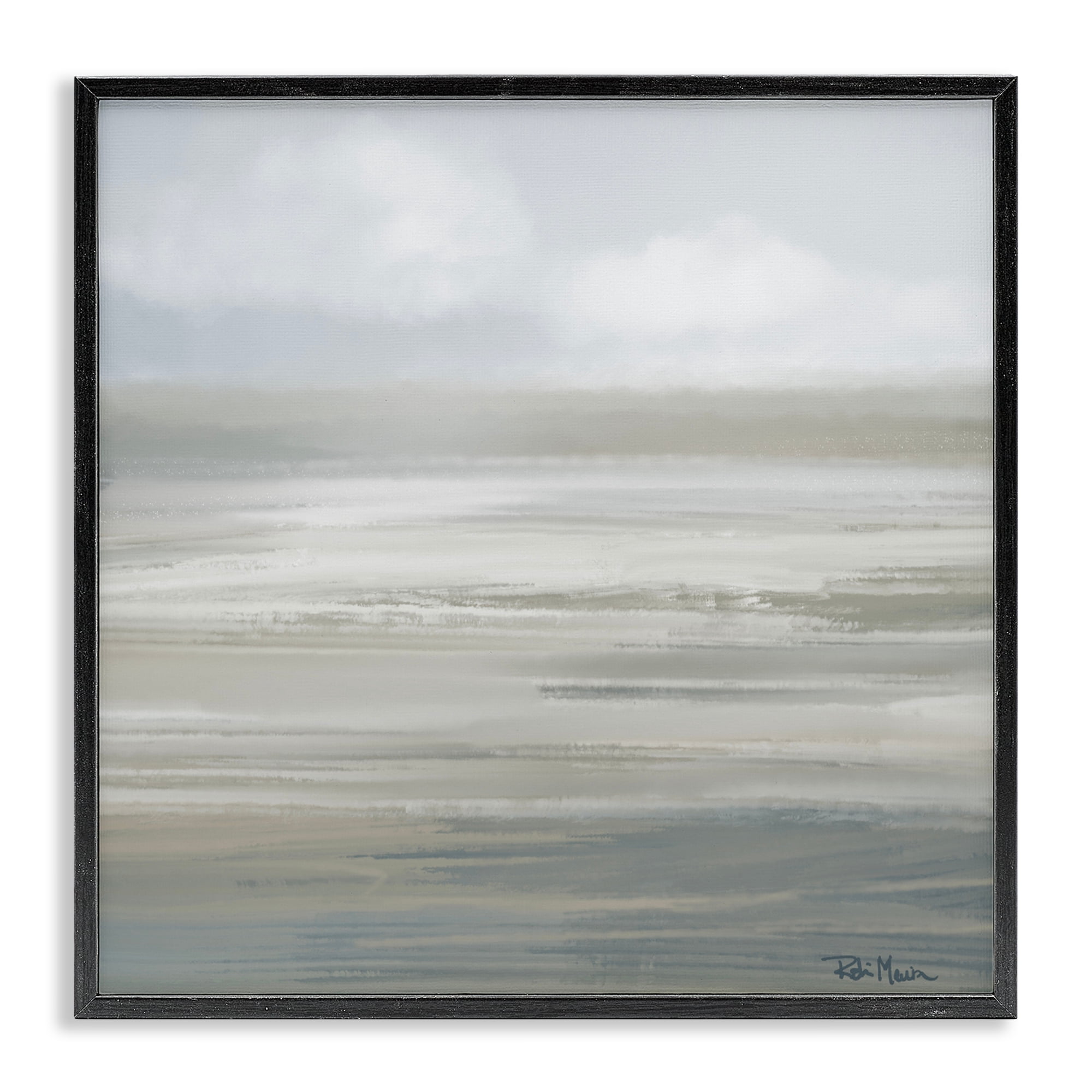 Stupell Industries Mid Afternoon Landscape Black Framed Giclee Art, design by Robin Maria