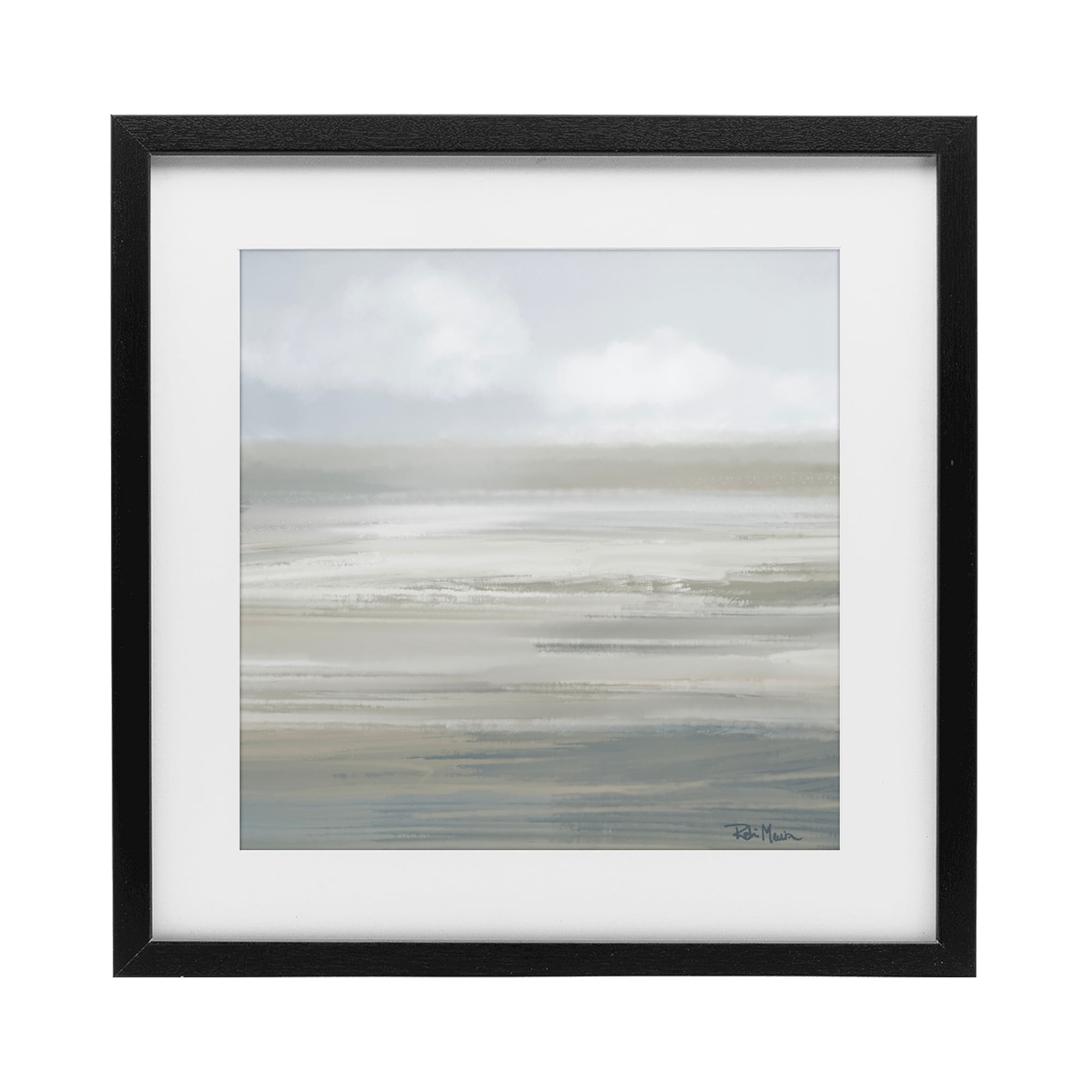 Stupell Industries Mid Afternoon Landscape Black Framed Print Under Glass, design by Robin Maria