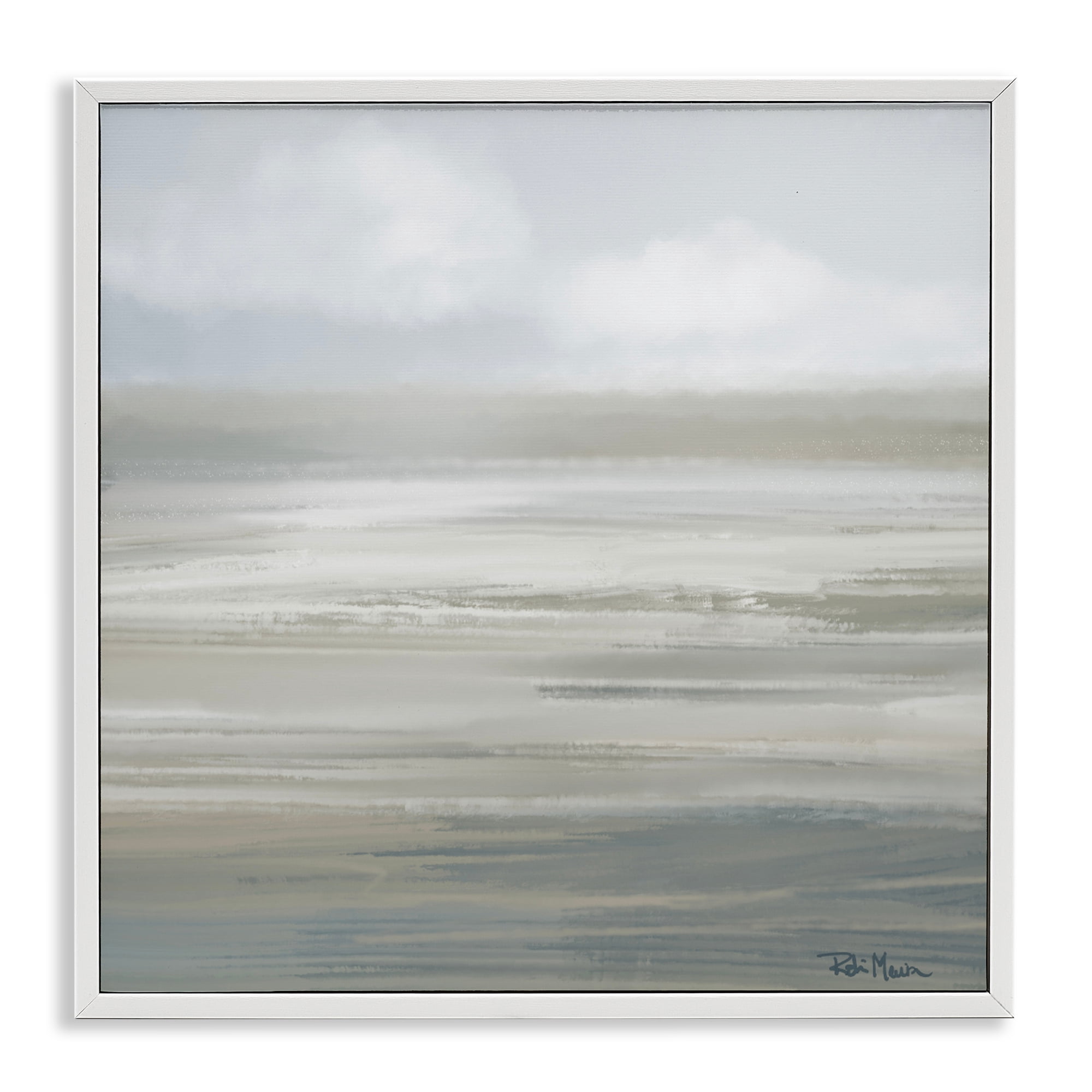Stupell Industries Mid Afternoon Landscape White Framed Giclee Art, design by Robin Maria