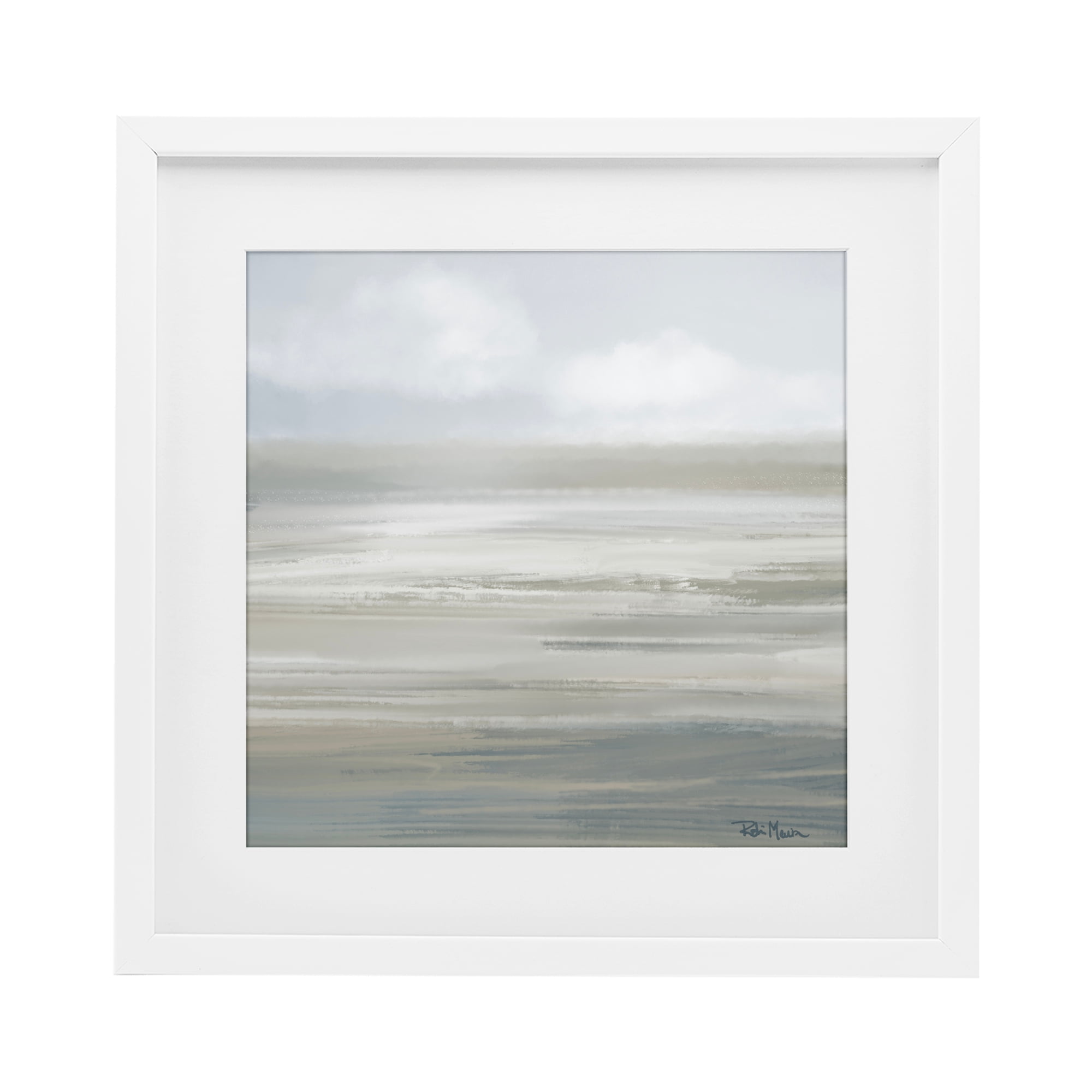 Stupell Industries Mid Afternoon Landscape White Framed Print Under Glass, design by Robin Maria