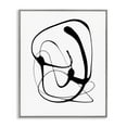 thumbnail image 1 of Stupell Industries Mid-Century Black Modern Swirl Gray Framed Giclee Art, 16 x 20, by Lanie Loreth, 1 of 8