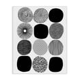 thumbnail image 1 of Stupell Industries Mid-Century Black & White Pattern Circles Canvas Art, 16 x 20, by Lisa Nohren, 1 of 8
