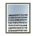thumbnail image 1 of Stupell Industries Mid-Century Blue Dotted Pattern Brown Floating Frame Canvas Art, 17 x 21, by Michael Willett, 1 of 8