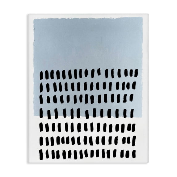Stupell Industries Mid-Century Blue Dotted Pattern Canvas Art, 36 x 48, by Michael Willett