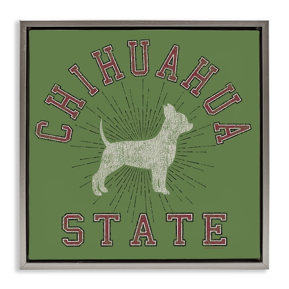 Stupell Industries Mid-Century Gray Floating Frame Canvas Art, 25 x 25, by Spirit Animals/Life Is High