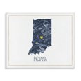 thumbnail image 1 of Stupell Industries Mid-Century Indiana Minimal Blue Marbled Paper Silhouette Canvas Art, 20 x 16, by Lil' Rue, 1 of 7