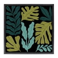 thumbnail image 1 of Stupell Industries Mid-Century Leaf Sprigs Collage Black Floating Frame Canvas Art, 18 x 18, by Cheryl Warrick, 1 of 8