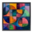 thumbnail image 1 of Stupell Industries Mid-Century Luminous Spectrum Shapes Black Floating Frame Canvas Art, 18 x 18, by Lazar Studio, 1 of 8