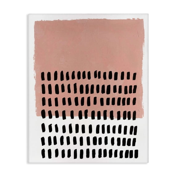 Stupell Industries Mid-Century Pink Dotted Pattern Canvas Art, 16 x 20, by Michael Willett