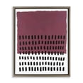 thumbnail image 1 of Stupell Industries Mid-Century Red Dotted Pattern Brown Floating Frame Canvas Art, 25 x 31, by Michael Willett, 1 of 8