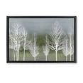 thumbnail image 1 of Stupell Industries Mid-Century White Tree Impressions Black Floating Frame Canvas Art, 31 x 21, by Kate Bennett, 1 of 8