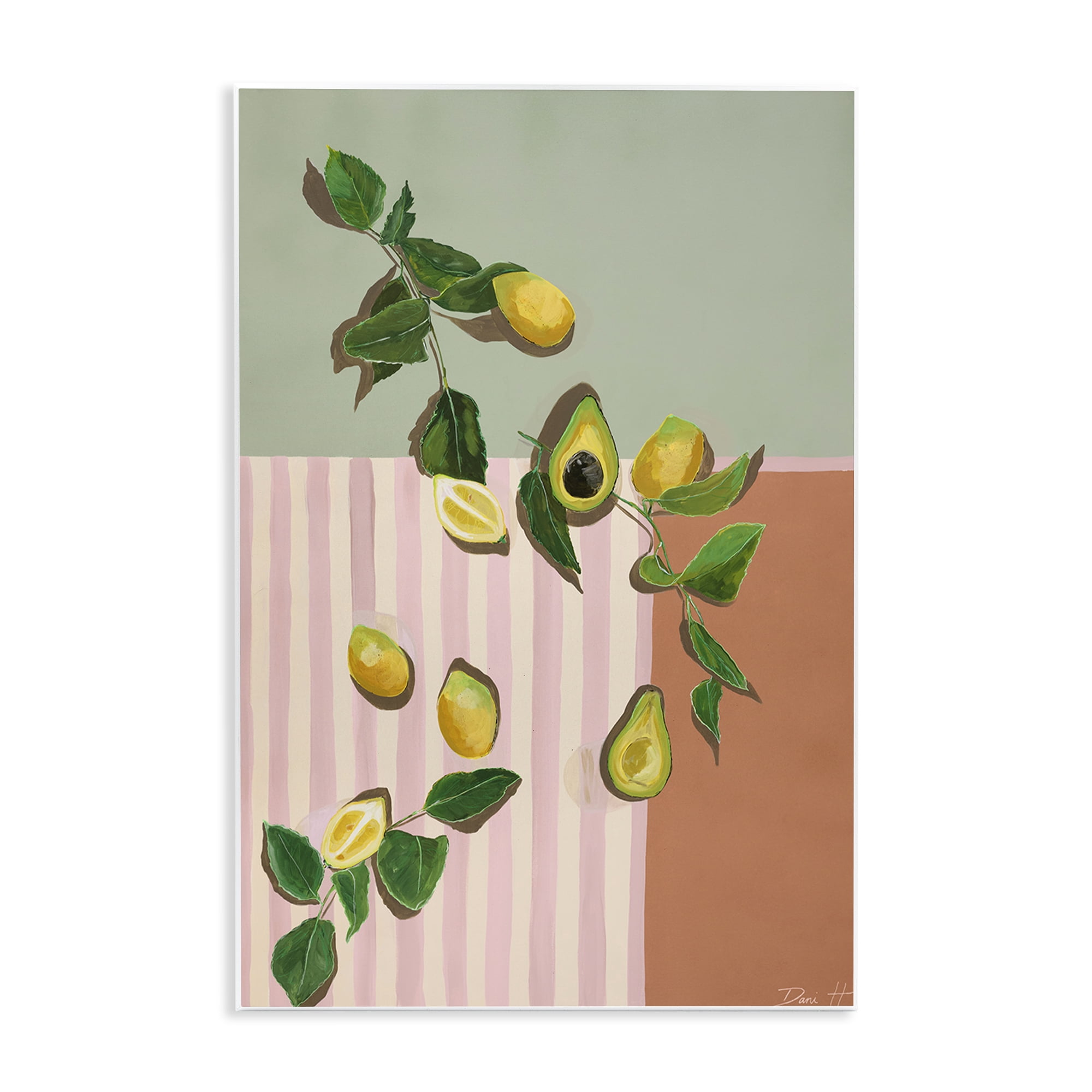 Stupell Industries Midcentury Avocado & Lemons Wall Plaque Art, design by Dani Heyward