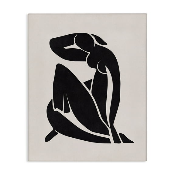 Stupell Industries Midcentury Boho Figure People Painting Wrapped Canvas Art Print Wall Art, 16 x 20
