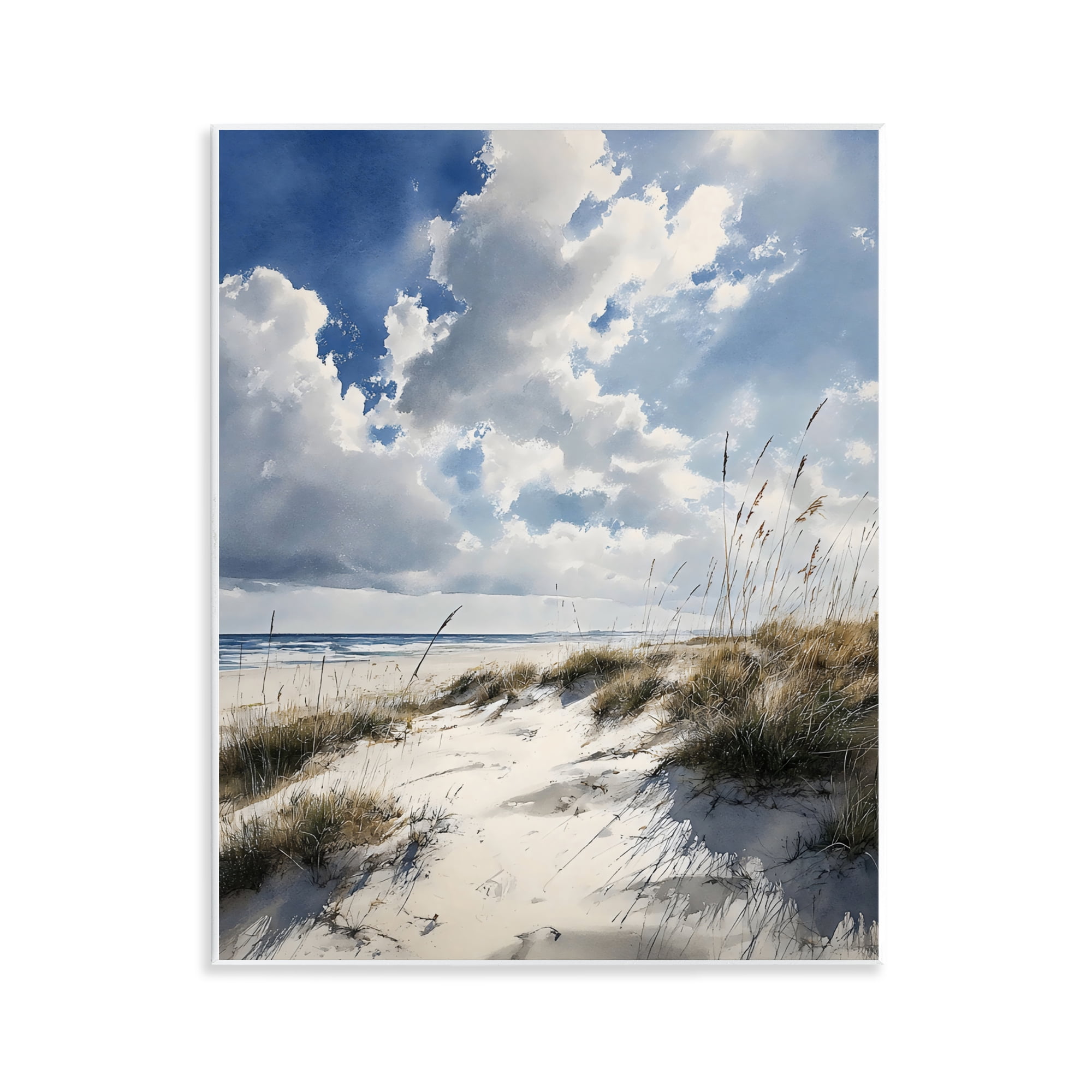 Stupell Industries Midday Sunny Beach Dunes Wall Plaque Art, design by Franklyn Gregory