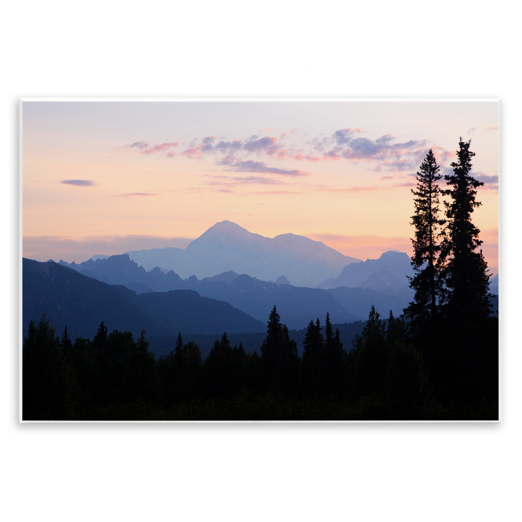 Stupell Industries Midnight On Mountain Landscape & Nature Photography Unframed Art Print Wall Art, 15 x 10