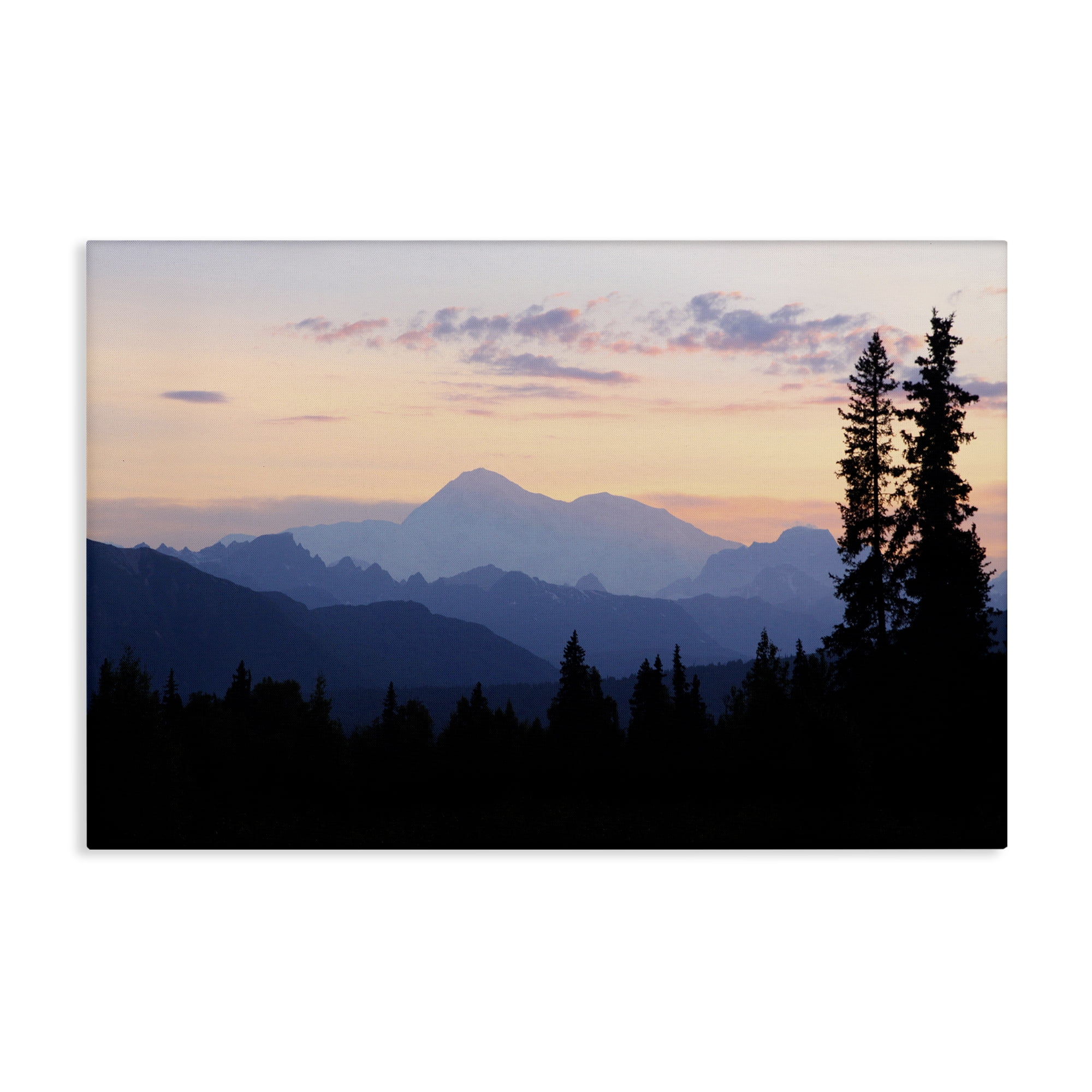 Stupell Industries Midnight On Mountain Landscape & Nature Photography Wrapped Canvas Art Print Wall Art, 24 x 16