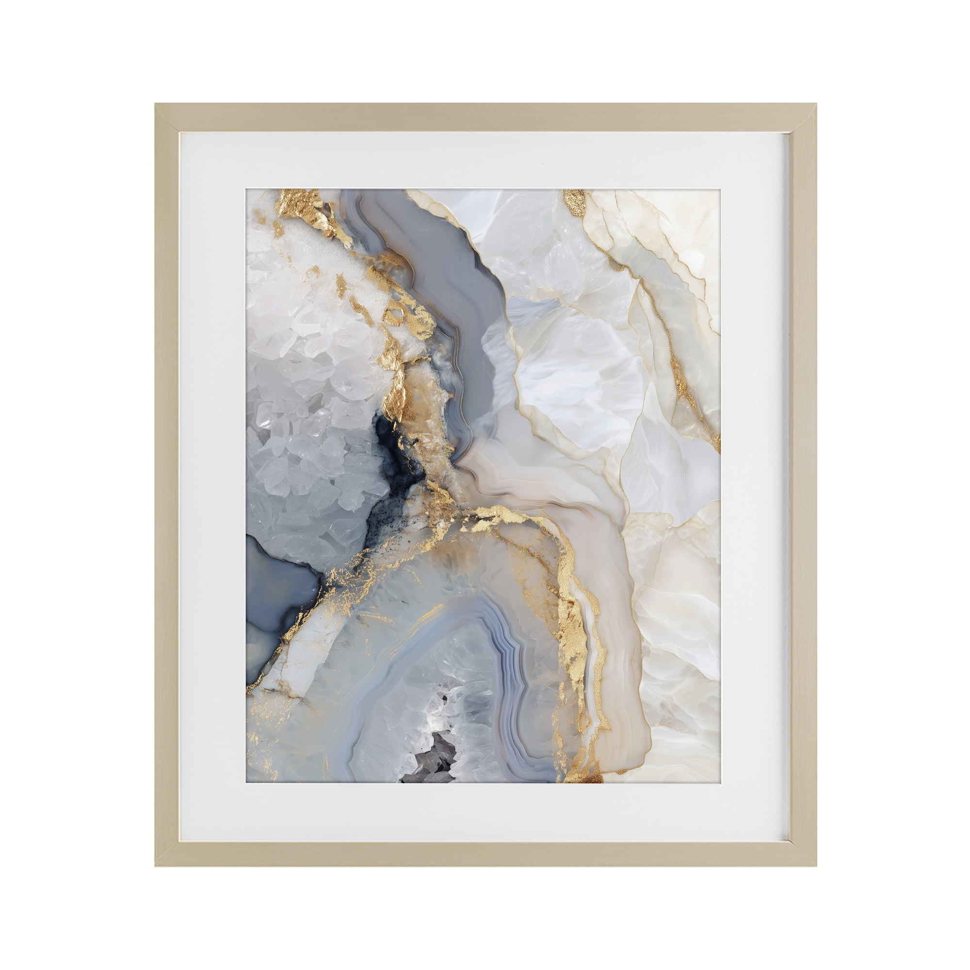 Stupell Industries Midnight Ore Crystals Birch Framed Print Under Glass, design by Svetlana Aleynikova